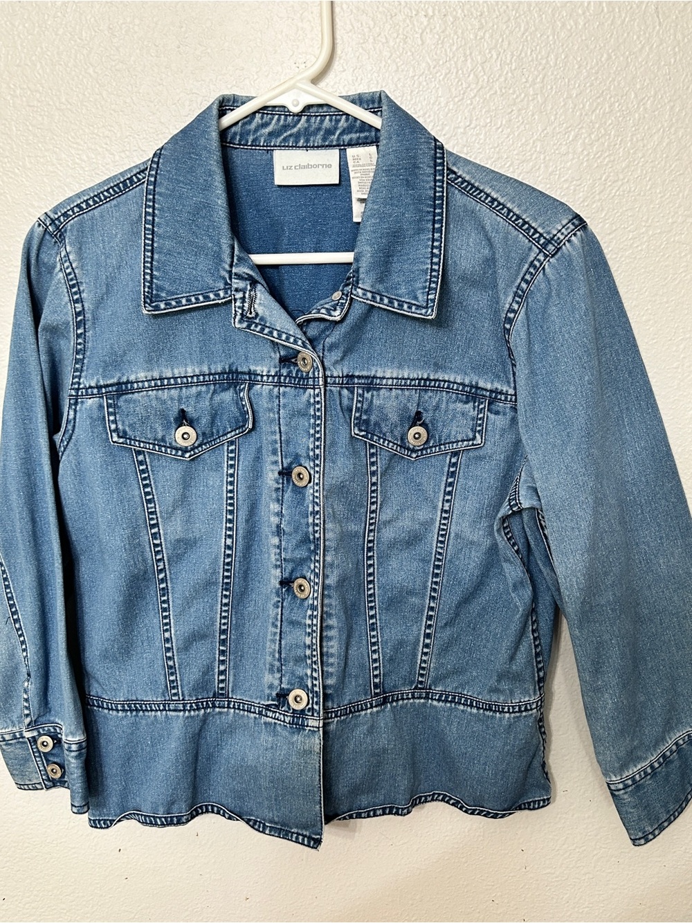 Liz Claiborne Light Blue Denim Jean Jacket